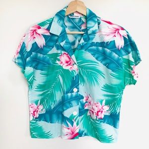 Vintage 〰️ 90s Hawaiian Floral Shirt 🌺